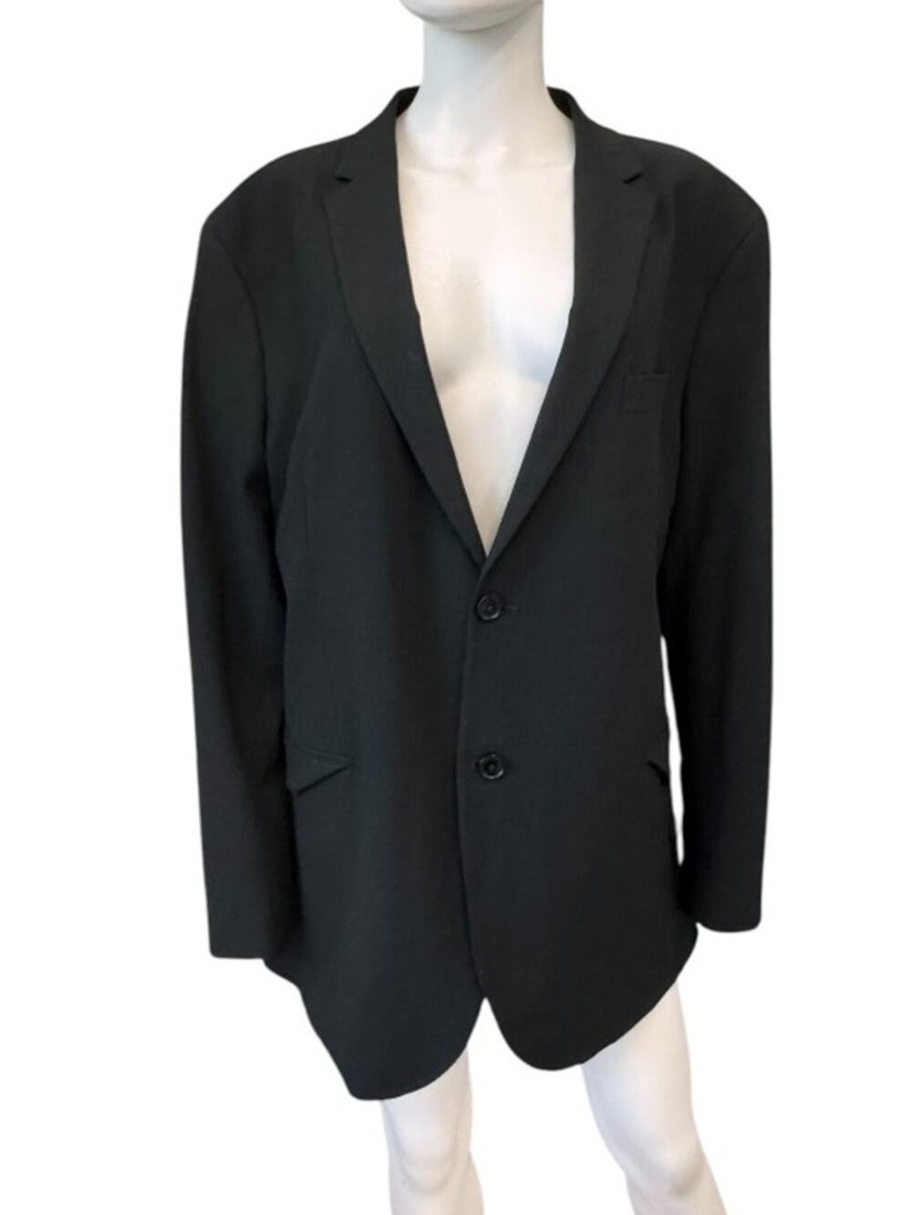 NWT NORDSTROM RACK Men's Black Trim Fit Single Breasted Suit Blazer Size XXL